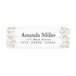 Etiqueta de dirección de devolución personalizada