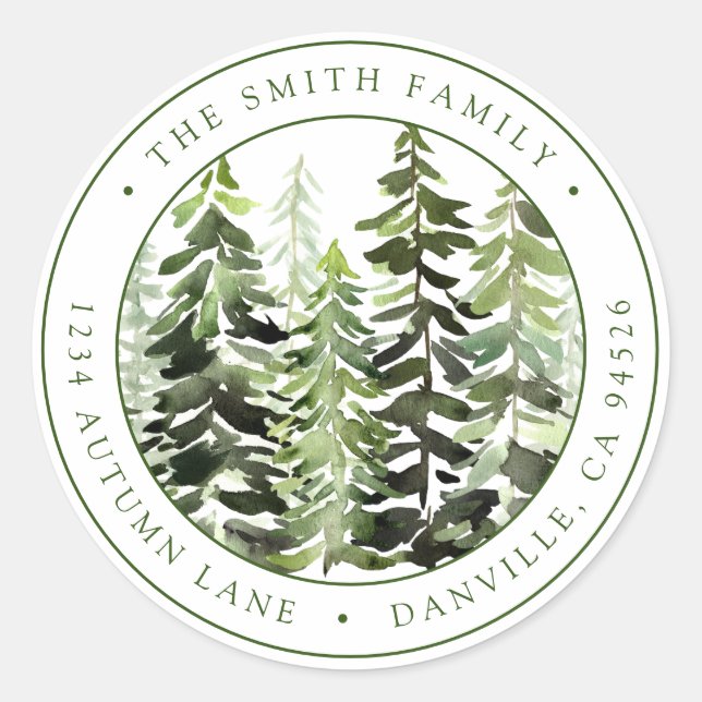 Etiqueta de dirección de devolución personalizada  (Anverso)