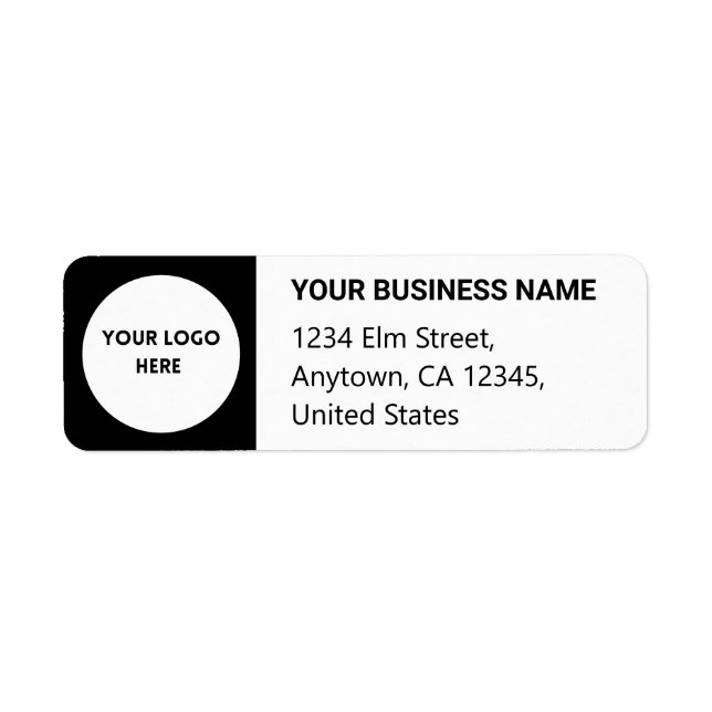 Etiqueta de dirección de devolución personalizada: (Frente)