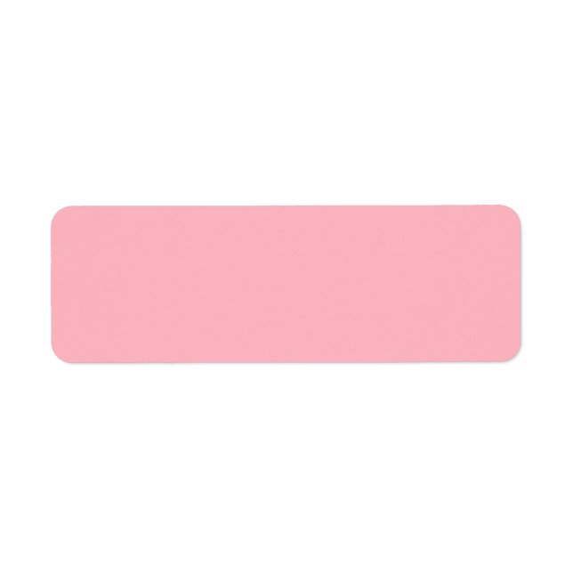Etiqueta de dirección de devolución rosa suave (Frente)