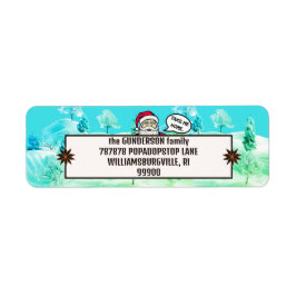 Etiqueta de dirección de devolución SANTA PERDIDA