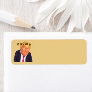 Etiqueta de dirección de devolución Trump/Imbécil