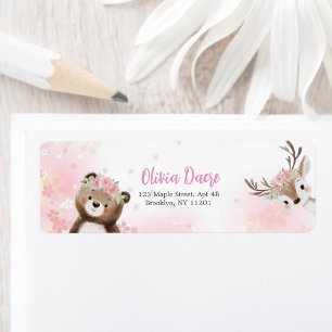 Etiqueta de dirección de devolución Woodland Blush