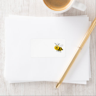Etiqueta de dirección de diseño de Bee