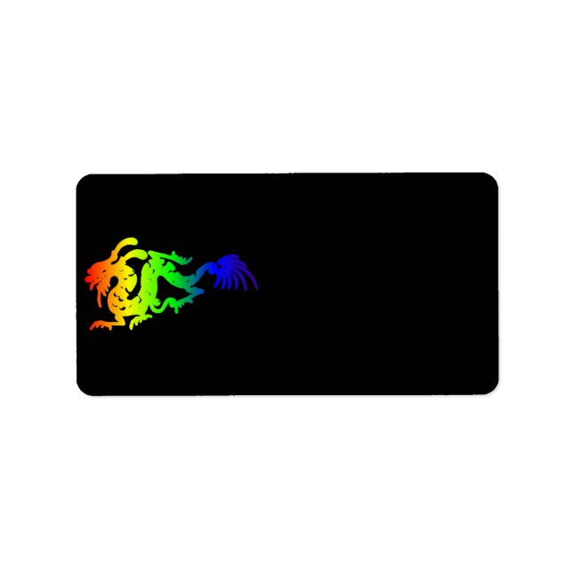 Etiqueta de dirección de dragón (Frente)