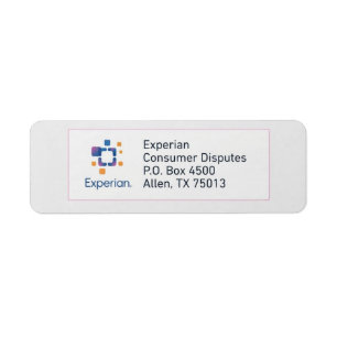 Etiqueta de dirección de envío de disputa de Exper