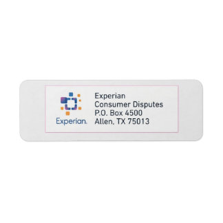 Etiqueta de dirección de envío de disputa de Exper