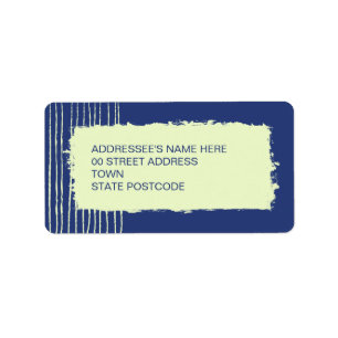 Etiqueta de dirección de escritorio