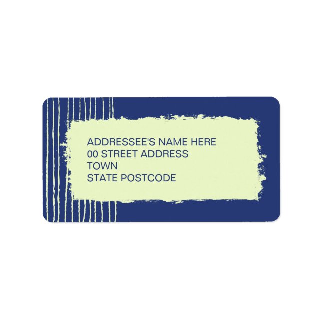 Etiqueta de dirección de escritorio (Frente)