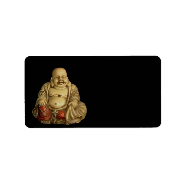 Etiqueta de dirección de estatua de Buda (Frente)