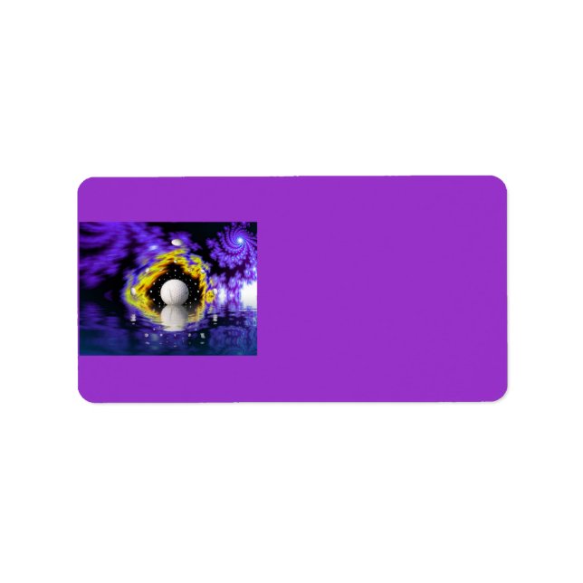 Etiqueta de dirección de fantasía de golf (Frente)