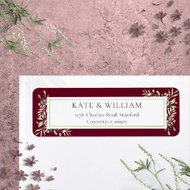 Etiqueta de dirección de follaje de vegetación bot