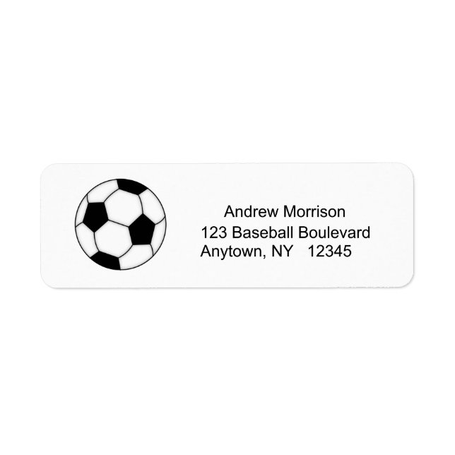 Etiqueta de dirección de fútbol (Frente)