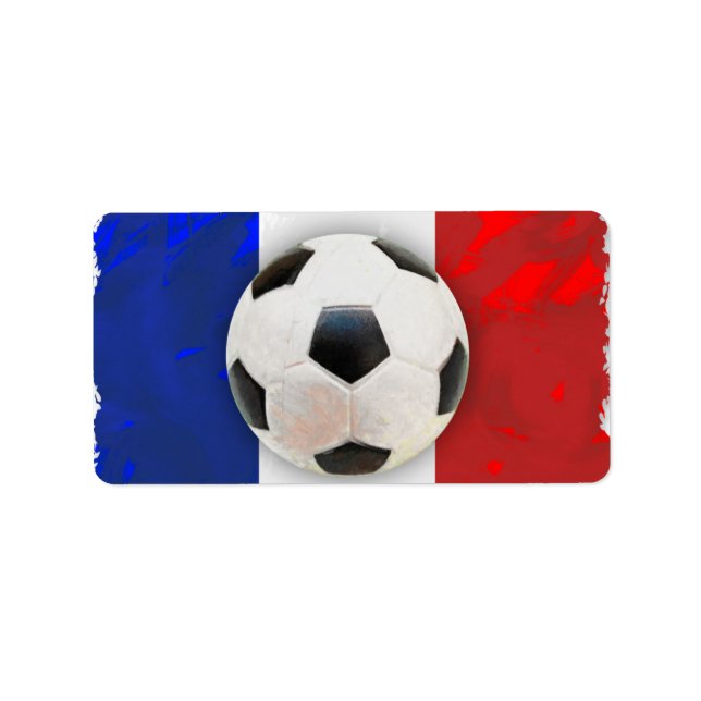 Etiqueta de dirección de fútbol francesa (Frente)