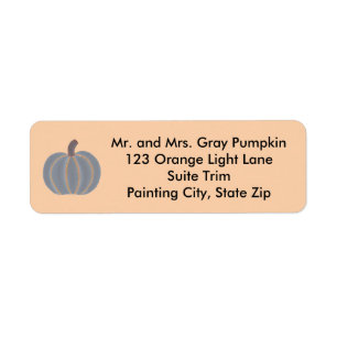 Etiqueta de dirección de Halloween de las luces de