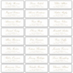 Etiqueta de dirección de invitado de Boda de scrip<br><div class="desc">La elegante etiqueta de dirección de adivinación de bodas incluye el nombre de guión clásico vintage y la dirección de fuente serif,  simple y atemporal. Ideal para bodas clásicos modernos,  bodas románticas y boda tradicional formal. Ver todas las piezas coincidentes de la colección</div>