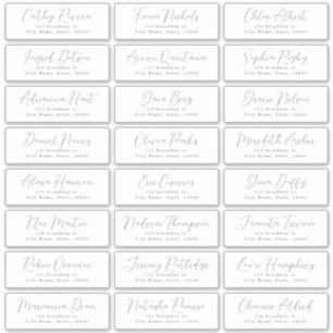 Etiqueta de dirección de invitado del boda de guió