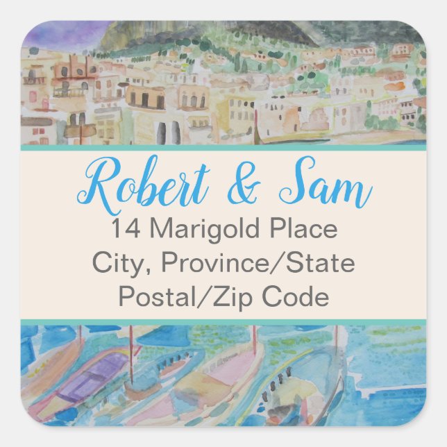 Etiqueta de dirección de Italia (20) (Anverso)