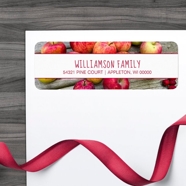 Etiqueta de dirección de la familia Apple Lovers (Subido por el creador)
