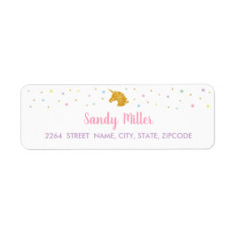 Etiqueta de dirección de la fiesta de cumpleaños d