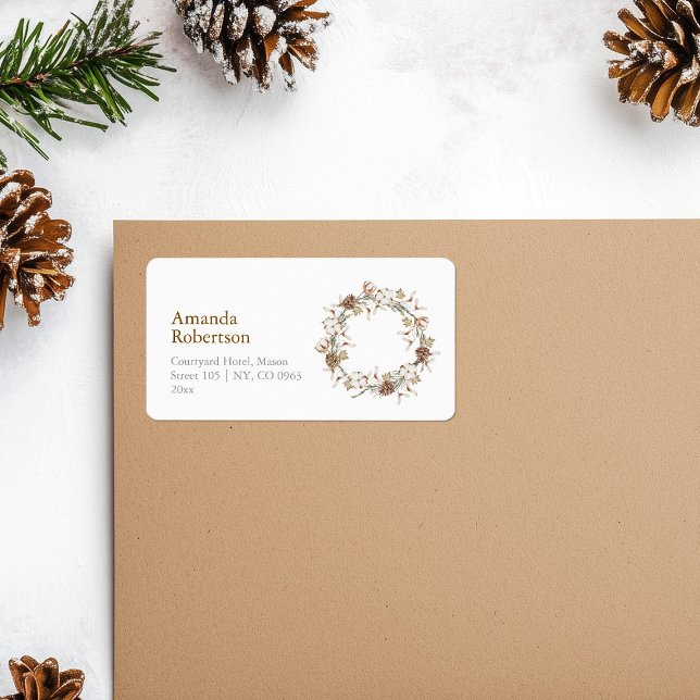 Etiqueta de dirección de la guirnalda de algodón p (Subido por el creador)