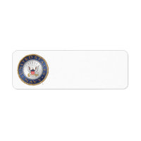 Etiqueta de dirección de la Marina de Estados Unid