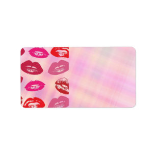 Etiqueta de dirección de Lips