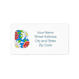 Etiqueta de dirección de margarita para personaliz