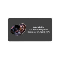 Etiqueta de dirección de Merriam Wild Turkey
