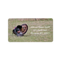 Etiqueta de dirección de Merriam Wild Turkey