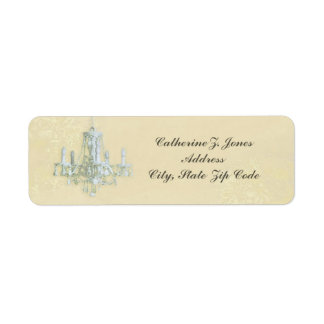 Etiqueta de dirección de Moda elegante de la lámpa
