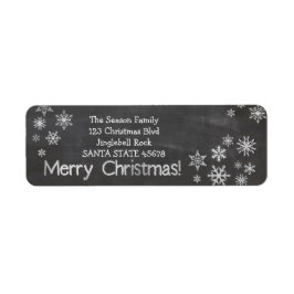Etiqueta de dirección de navidad