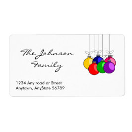 Etiqueta de dirección de navidades