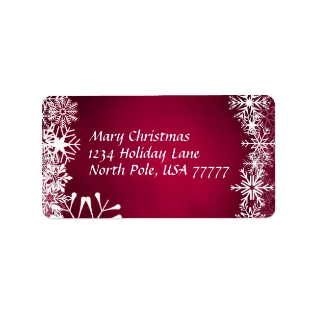 Etiqueta de dirección de navidades (Frente)