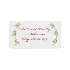 Etiqueta de dirección de Navidades Mistletoy brill