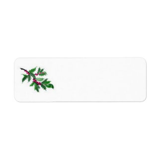 etiqueta de dirección de navidades/vacaciones