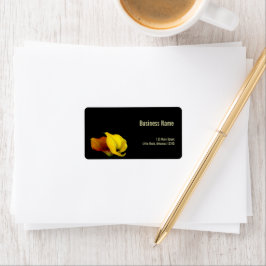 Etiqueta de dirección de negocio