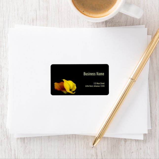 Etiqueta de dirección de negocio (In situ)