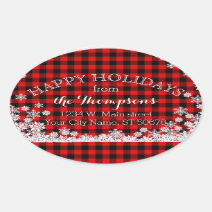 Etiqueta de dirección de nombre personalizado con