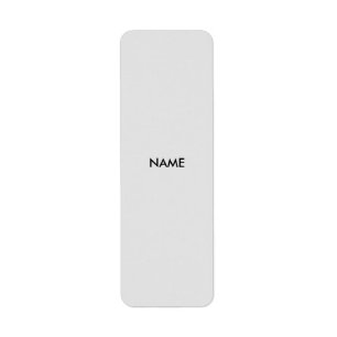 ETIQUETA DE DIRECCIÓN DE NOMBRE SIMPLE GRIS