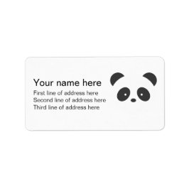 Etiqueta de dirección de Panda