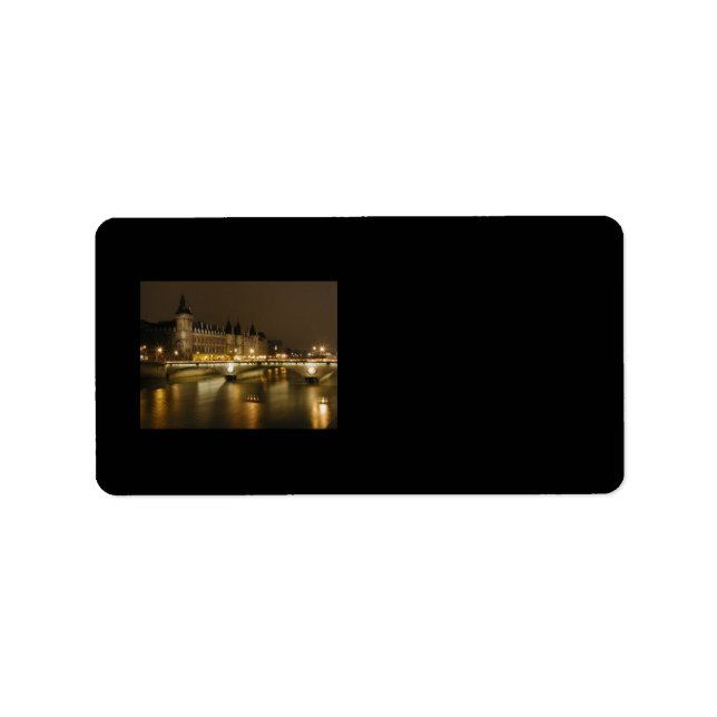 Etiqueta de dirección de puente nocturno (Frente)