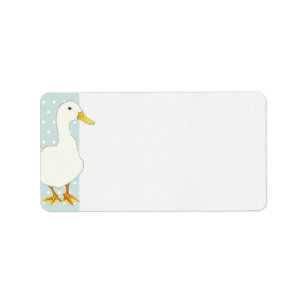 Etiqueta de dirección de puntos de Guay duck