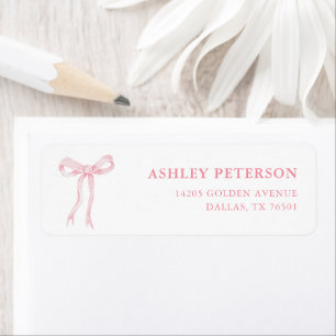 Etiqueta De Dirección De Regreso De Fiesta De Desp