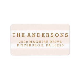 ETIQUETA DE DIRECCIÓN DE REGRESO DE FLAMINGO