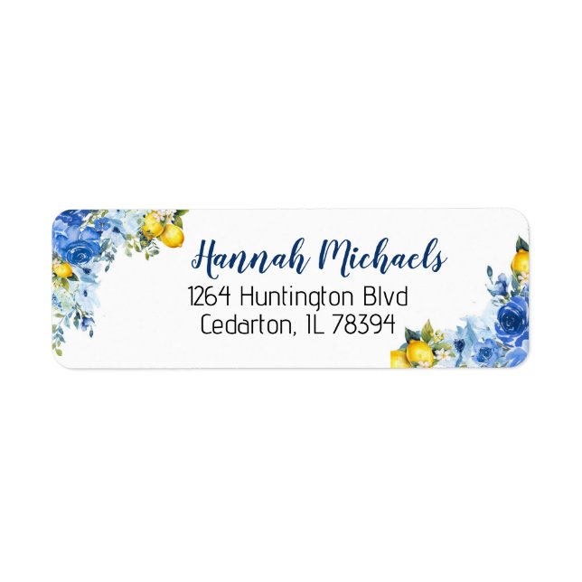 Etiqueta de dirección de retorno (Frente)