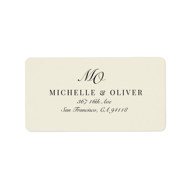 Etiqueta de dirección de retorno (Frente)