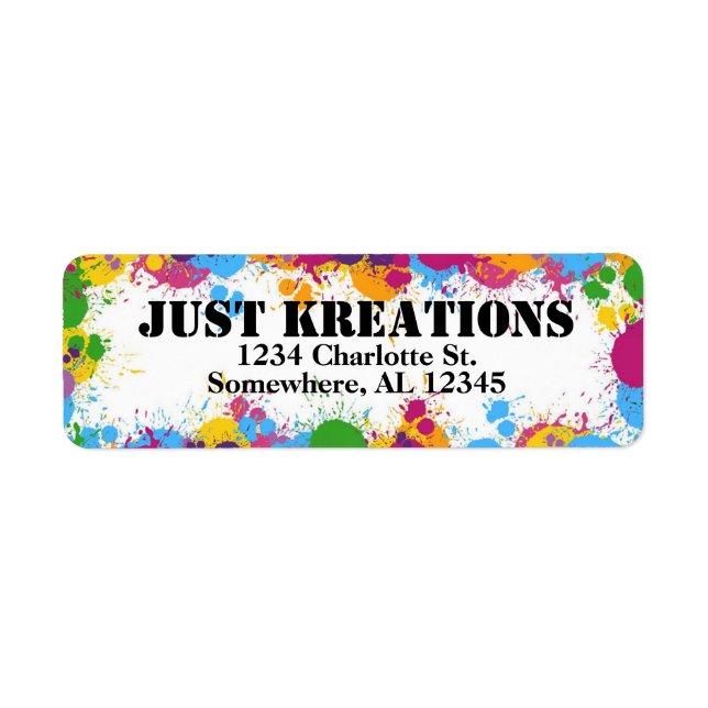 Etiqueta de dirección de retorno (Frente)