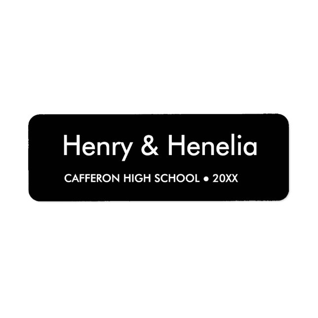 Etiqueta de dirección de retorno (Frente)