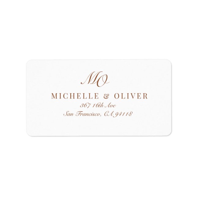 Etiqueta de dirección de retorno (Frente)